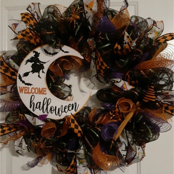 Other - Handmade Halloween wreath 24”